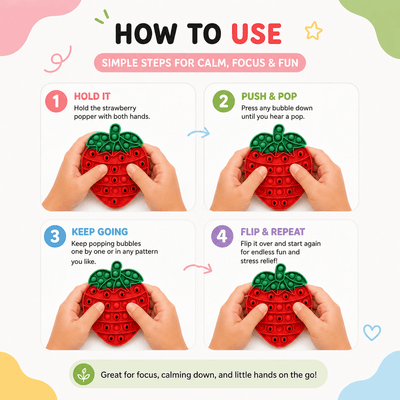 Strawberry Sensory Popper